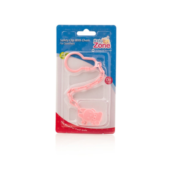 بيبى زون 8174 حلمة بسلسلة ومشبك 1قطعة