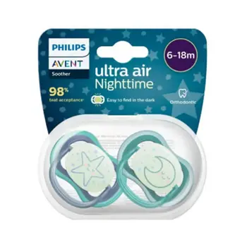 Philips Avent Ultra Air Pacifier 6-18 Months 2 Pieces