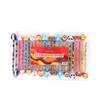 وين بلس فانسي قلم رصاص مع ممحاة 48 قطعة، TTM003