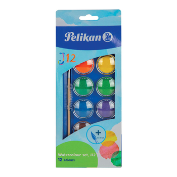 Pelikan Watercolour Set with Brush 12 Colours