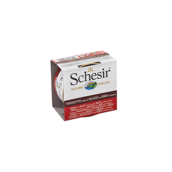 Schesir Tuna & Beef Cat Food 85g