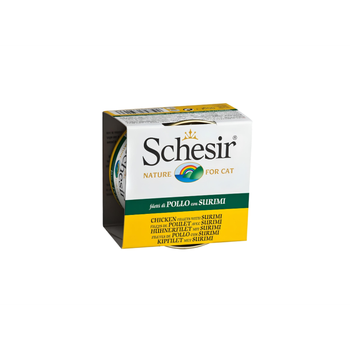 Schesir Chicken Fillet & Surimi Cat Food 85g