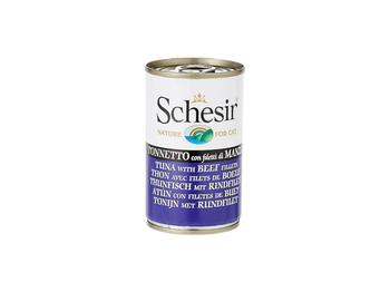 Schesir Tuna & Beef Wet Cat Food 140g