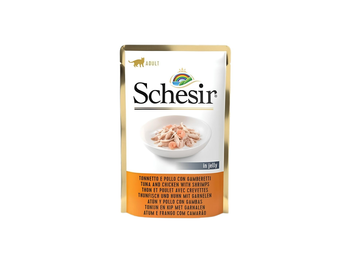Schesir Chicken & Shrimp Wet Cat Food 85g