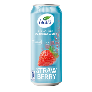 Nova Strawberry Flavoured Sparkling Water 250Ml