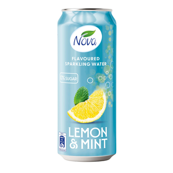 Nova Lemon Mint Sparkling Water 250Ml