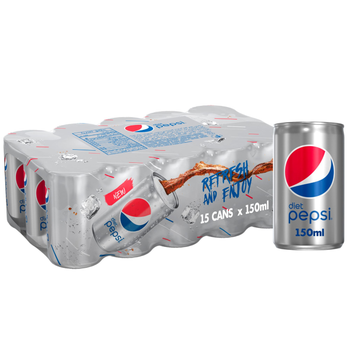 Pepsi Diet Soft Drink 15x150ml