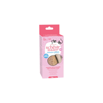 Schesir Baby Chicken Salmon Kitten Food 3x55g