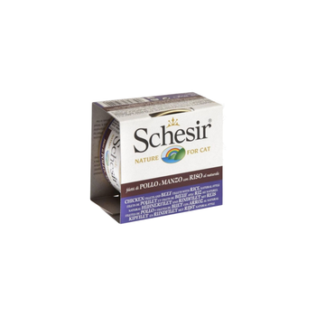 Schesir Chicken & Beef Wet Cat Food 85g