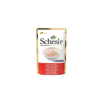 Schesir Chicken & Sea Bass Cat Food in Jelly 85g