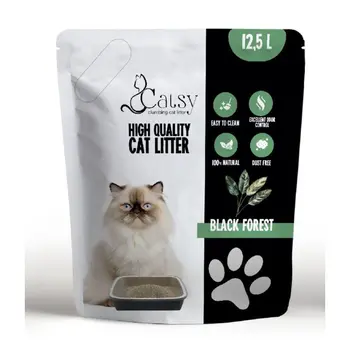 كاتسي رمل قطط عالي الجودة بعطر الغابة السوداء 12.5لتر
