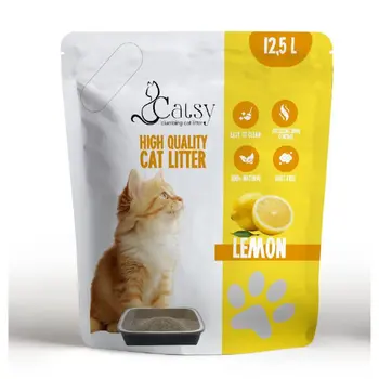 Catsy Lemon Clumping Cat Litter 12.5L