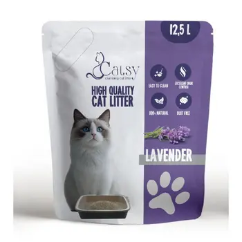 Catsy Lavender Clumping Cat Litter 12.5L