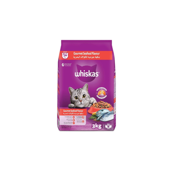 ويسكاس طعام جاف للقطط بالماكولات البحرية 3كيلو