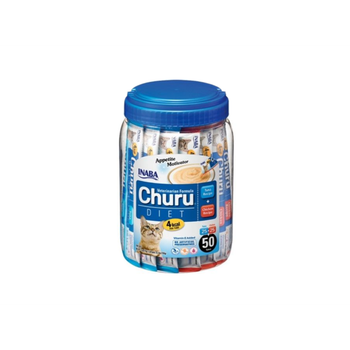 اينابا تشورو دايت تركيبة بيطرية للقطط بالتونة و الدجاج 50قطعة