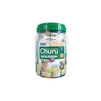 اينابا تشورو نوريش تركيبة بيطرية للقطط بالتونة و الدجاج 50قطعة