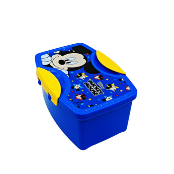 Mickey Mouse Blue Lunch Box with Fork & Spoon 1piece