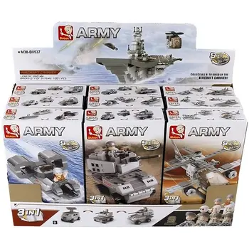 Sluban Army Air-Sea-Land Forces Set 9Pieces