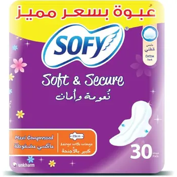 Sofy Senita Charm Napkin Double Barriers Large with Wings 30Pieces