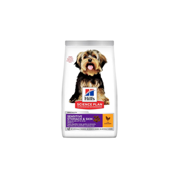 هيلز طعام جاف للكلاب البالغة للبشرة والمعدة الحساسة 1.5كيلو