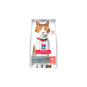 هيلز ستيرلايزد طعام جاف للقطط المعقمة بالسلمون 10كيلو