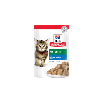 هيلز طعام رطب للكيتن بسمك المحيط 85جرام