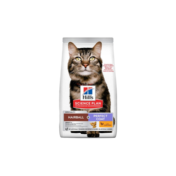 هيلز هيربول بيرفكت كوت طعام جاف للقطط بالدجاج 1.5كيلو