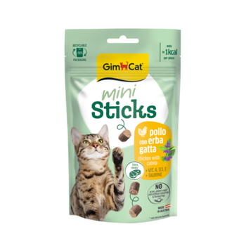 جيم كات وجبة خفيفة للقطط مع الدجاج والنعناع 50جرام