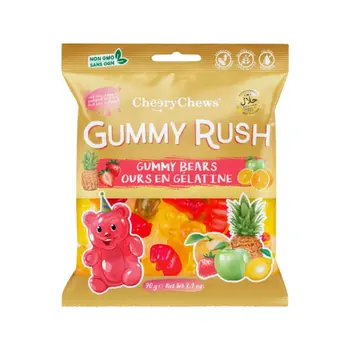 Cheery Chews Gummy Rush Gluten-Free Gummy Bears 90g