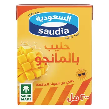 Saudia Mango Flavored Milk 200Ml