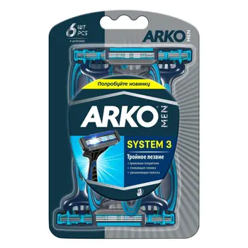 Arko Men Shaving Blade Pro 3 6 Pieces