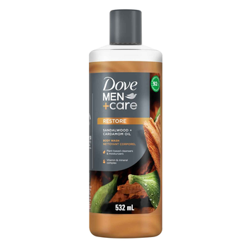 Dove Men+Care Sandalwood Body Wash 532ml