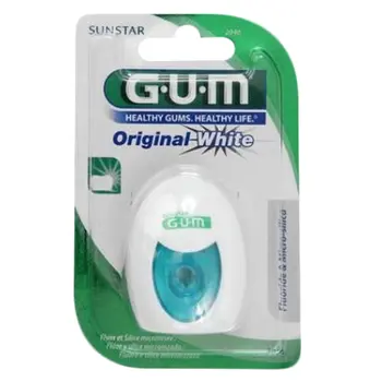 جام خيط تنظيف الأسنان الأبيض الأصلي 30متر