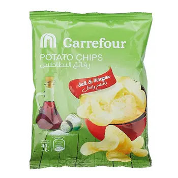 Carrefour Salt & Vinegar Potato Chips 40g