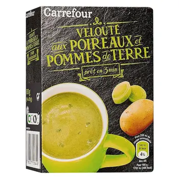 كارفور حساء الكراث والبطاطس المجففة 4×20جرام