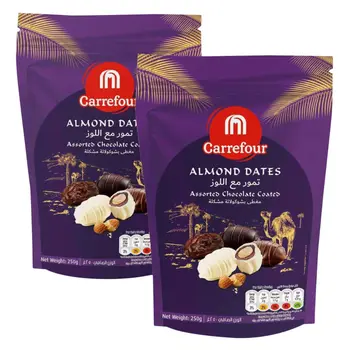 Carrefour Assorted Almond Dates Chocolate 2x250g