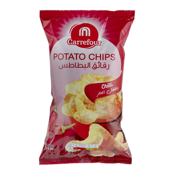 Carrefour Chilli Potato Chips 170g