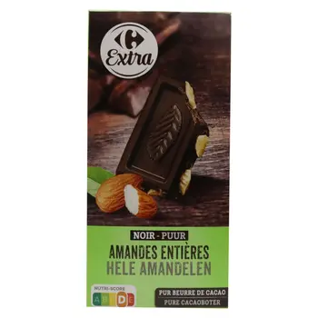 كارفور شوكولاتة داكنة باللوز 200جرام