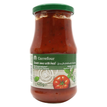 Carrefour Basil Tomato Sauce 420g