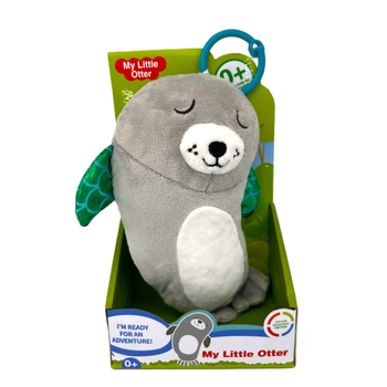 Baby Sunki Pacify Otter Light & Sound Toy Gray