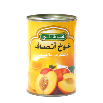 فرشلي خوخ أنصاف بالشراب الخفيف 425جرام