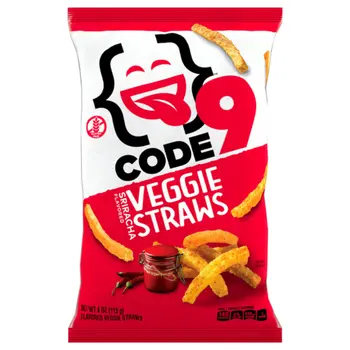 كود 9 رقائق الخضار بنكهة السيراتشا خالية من الجلوتين 113جرام