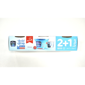 نادك زبادي يوناني ساده قليل الدسم 3×160جرام