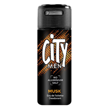 City Men Musk Spray Eau de Toilette 150ml