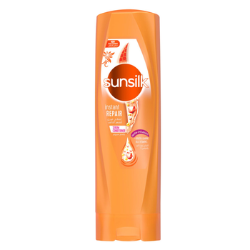 صانسيلك بلسم غني بالكيراتين وزيت اللوز والفيتامين سي للتجديد الفوري يرمم الشعر التالف فورا 340مل