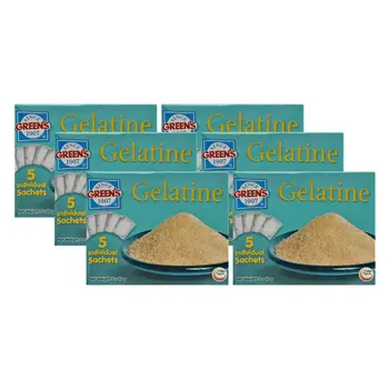Green's Plain Gelatin 5x10g Pack