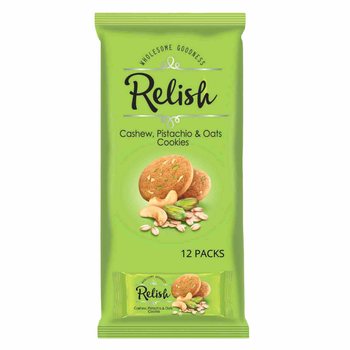 Relish Cashew Pistachio Oats Cookies 12x42g