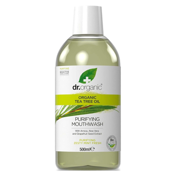 دكتور  أورغانيك غسول الفم بتركيبة منقية بزيت شجرة الشاي العضوي 500مل