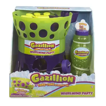 Gazillion Whirlwind Party Bubble Machine Green/Purple 1Piece