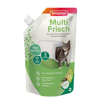 بيفار مالتي فرش معطر لرمل القطط برائحة الفانيلا والشمام 400 جم